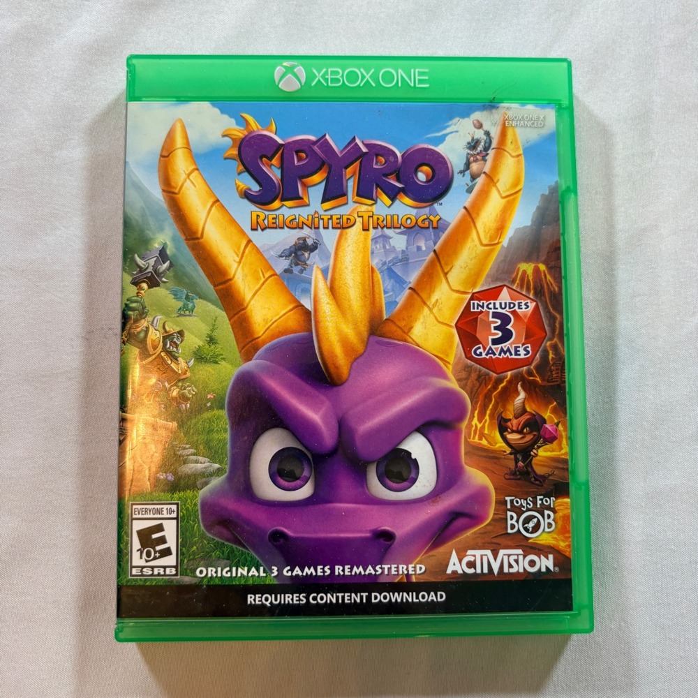Activision Spyro Reignited Trilogy Xbox One Remastered 3 Game Collection